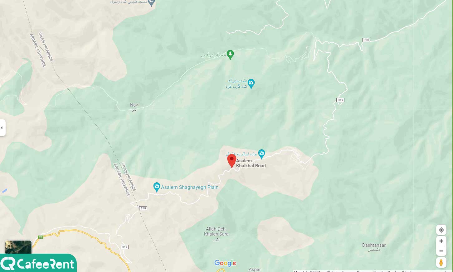جاده اسالم به خلخال کجاست