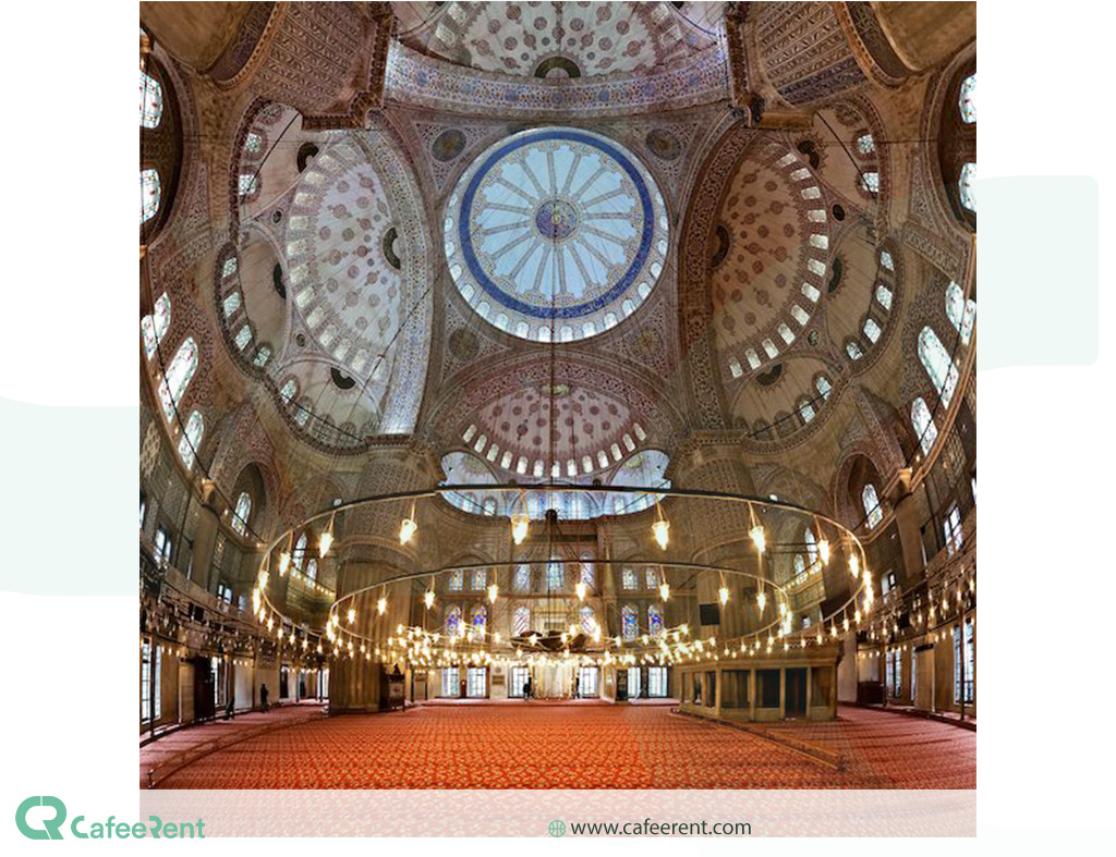 شیشه های رنگی مسجد سلطان احمد