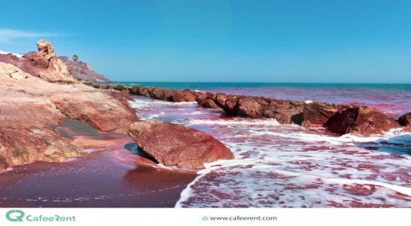 Hormuz island; the persian gulf rainbow island