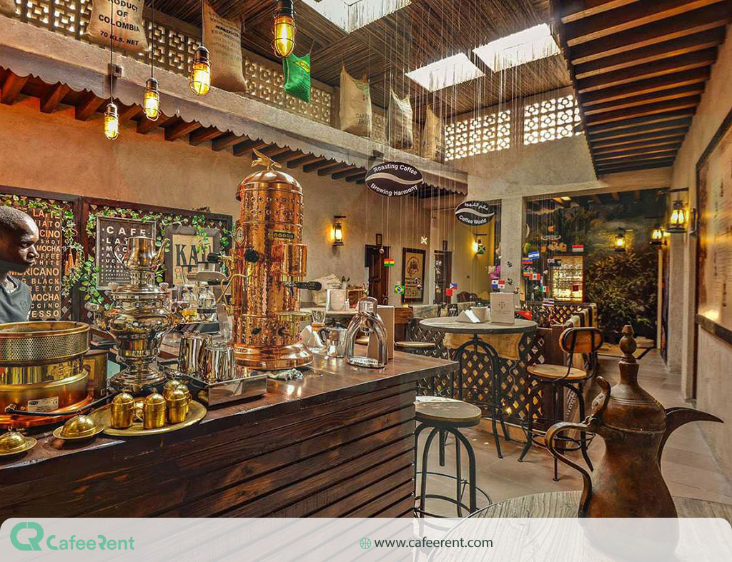 بخش های مختلف موزه قهوه دبی